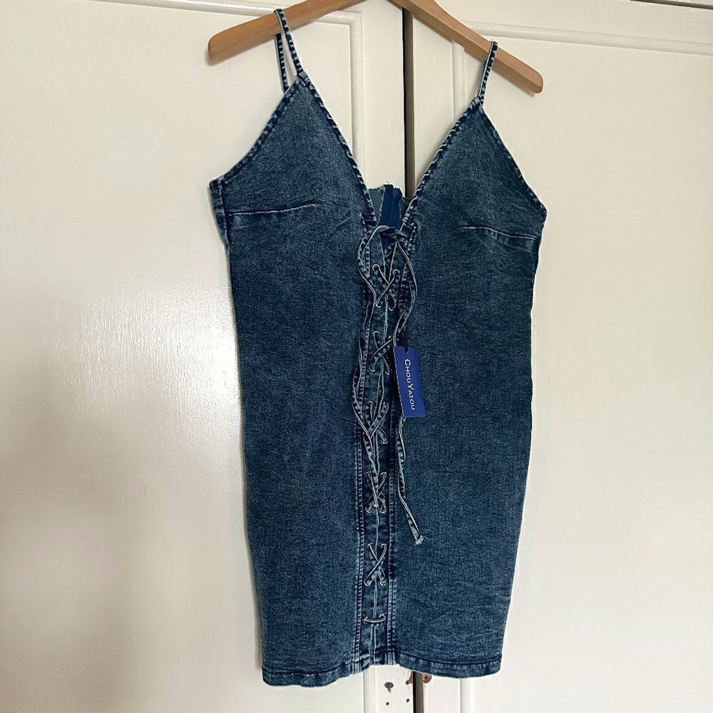 NWT Chou Yatou Denim Dress